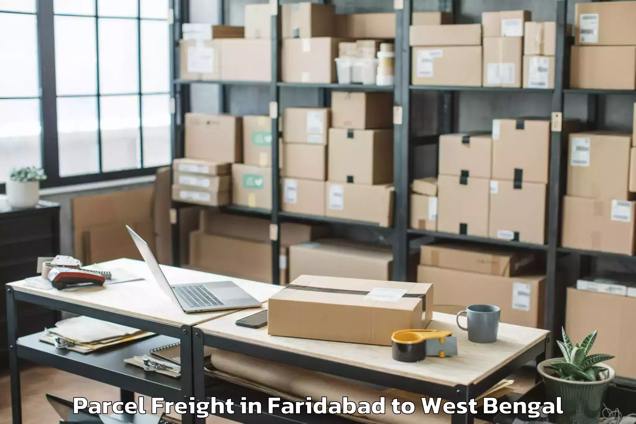 Top Faridabad to The West Bengal National Unive Parcel Freight Available